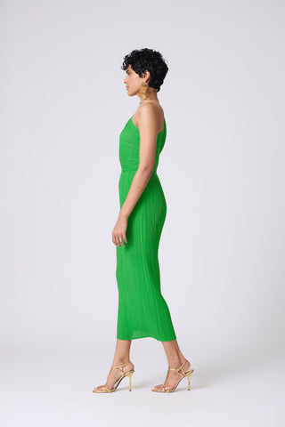 Kelly One Shoulder Dress - Bright Green Kelly One Shoulder Dress - Bright Green