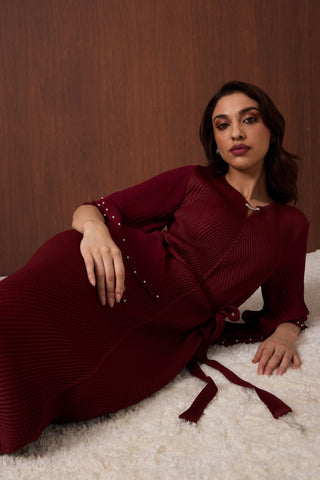 Josephine Dress - Garnet