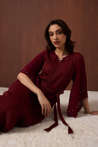 Josephine Dress - Garnet