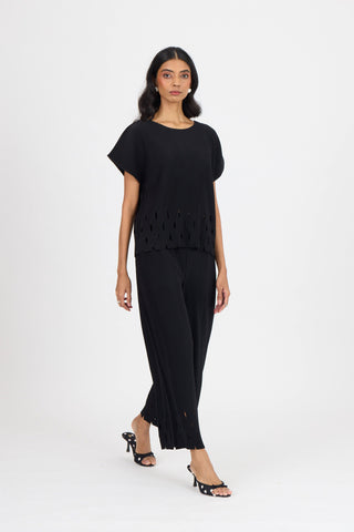 Gabriel Cutwork Set - Black