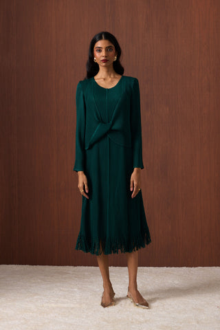 Helena Dress - Dark Green