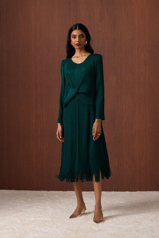 Helena Dress - Dark Green