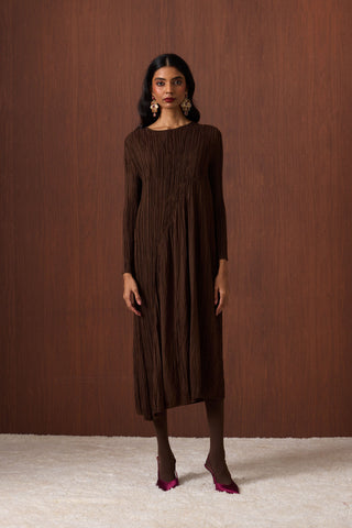 Willa Dress - Espresso Brown
