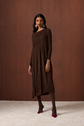 Willa Dress - Espresso Brown