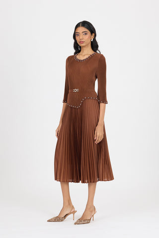 Ryleigh Dress - Brown