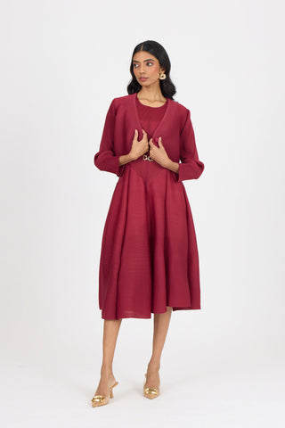 Elizabeth Dress - Crimson Red