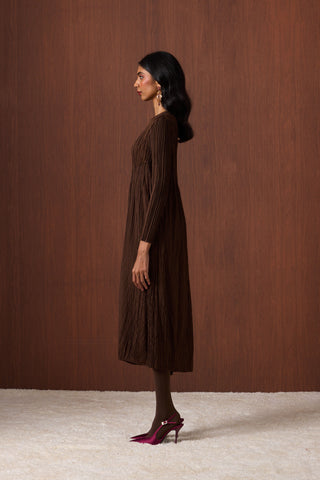 Willa Dress - Espresso Brown