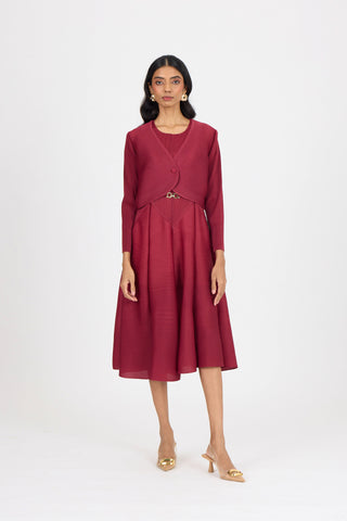 Elizabeth Dress - Crimson Red