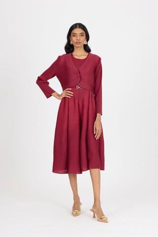 Elizabeth Dress - Crimson Red