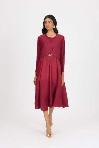 Elizabeth Dress - Crimson Red