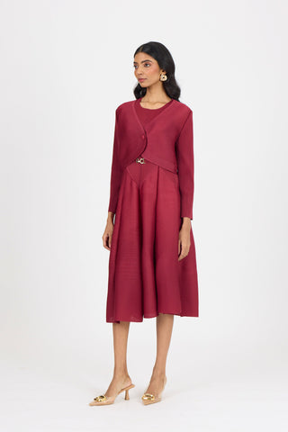 Elizabeth Dress - Crimson Red