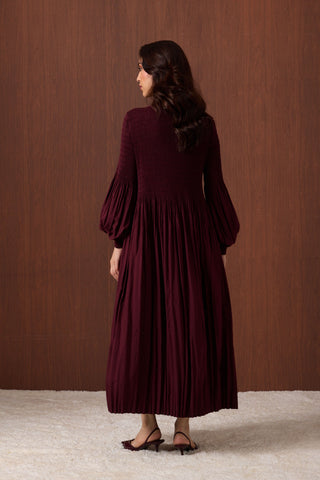 Faye Dress - Burgundy