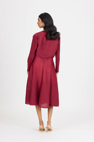 Elizabeth Dress - Crimson Red