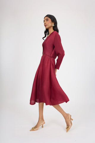 Elizabeth Dress - Crimson Red