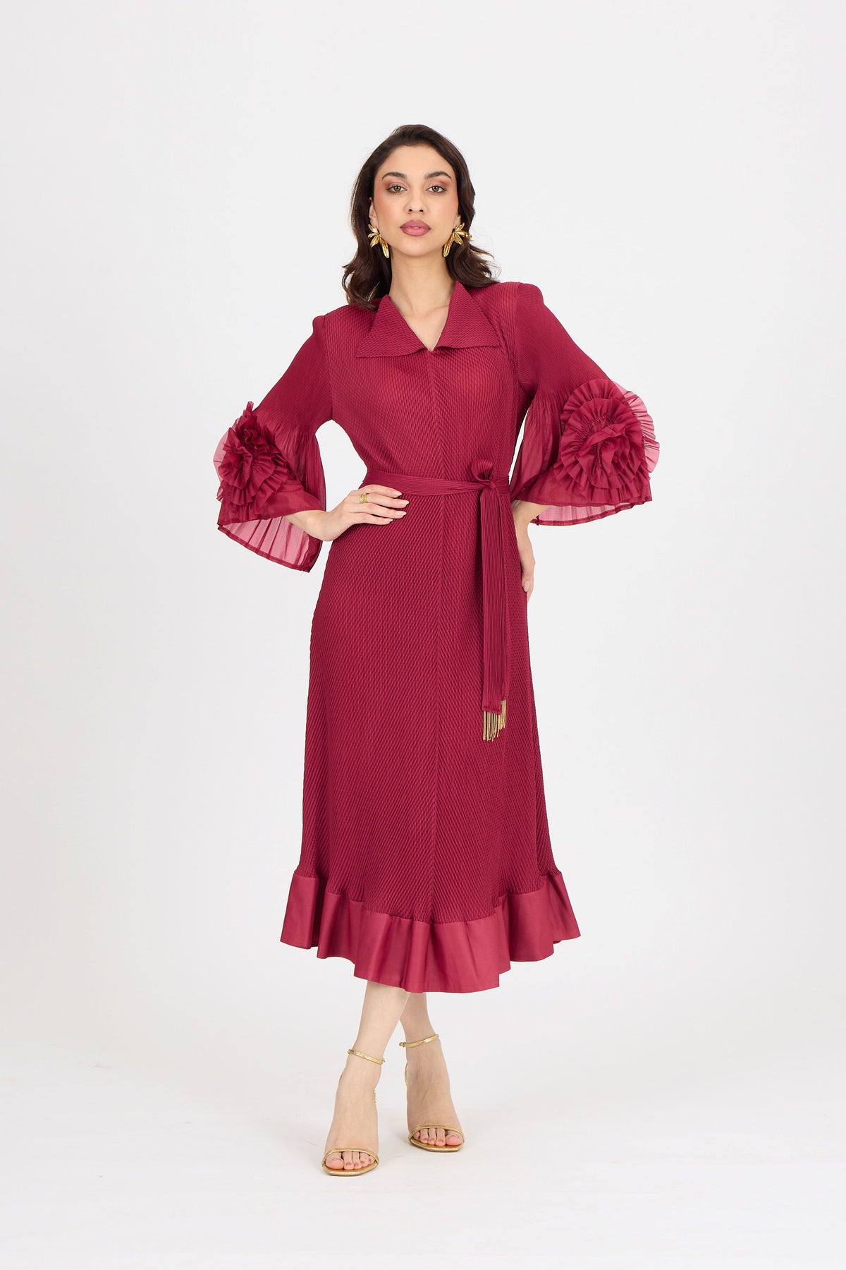 Marica Dress - Crimson Red