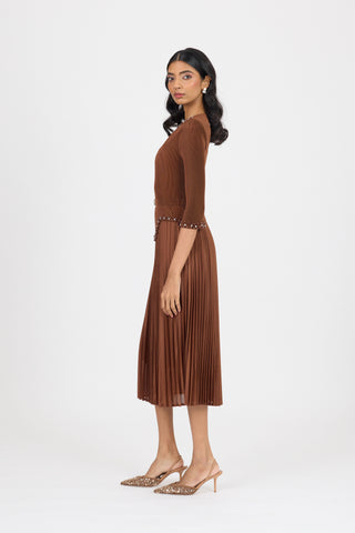 Ryleigh Dress - Brown