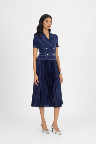 Claire Denim Dress - Navy