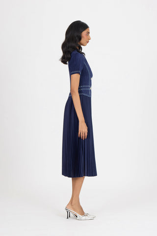 Claire Denim Dress - Navy
