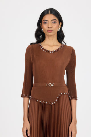 Ryleigh Dress - Brown