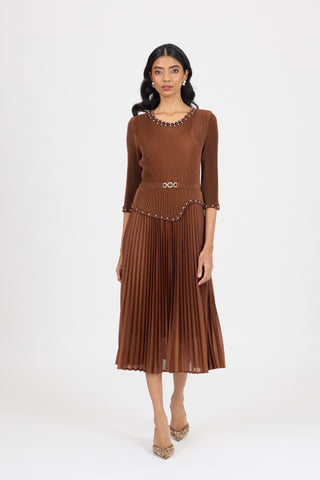Ryleigh Dress - Brown
