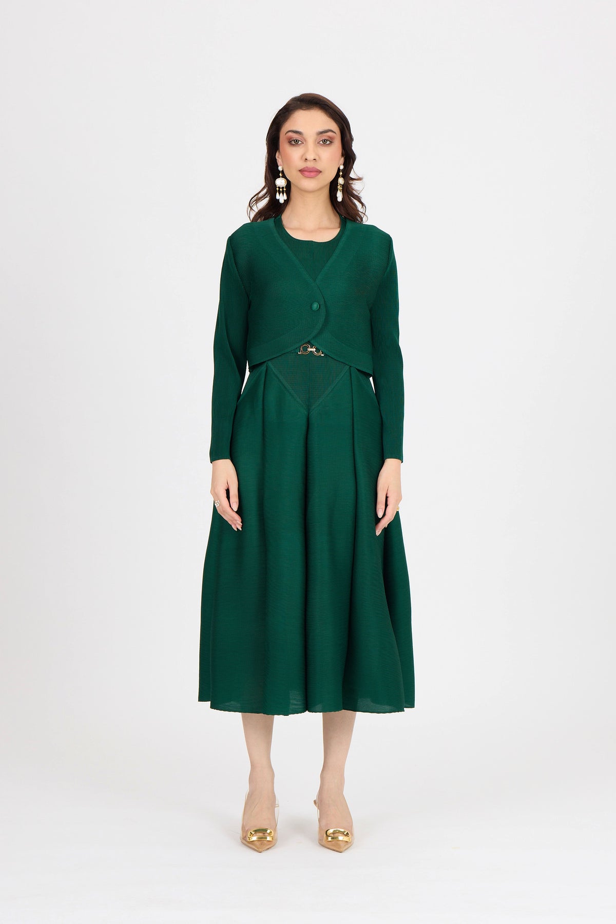 Elizabeth Dress - Dark Green