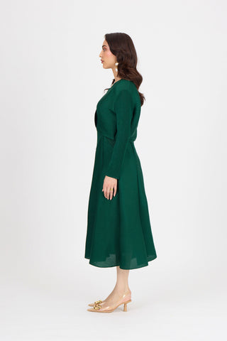 Elizabeth Dress - Dark Green