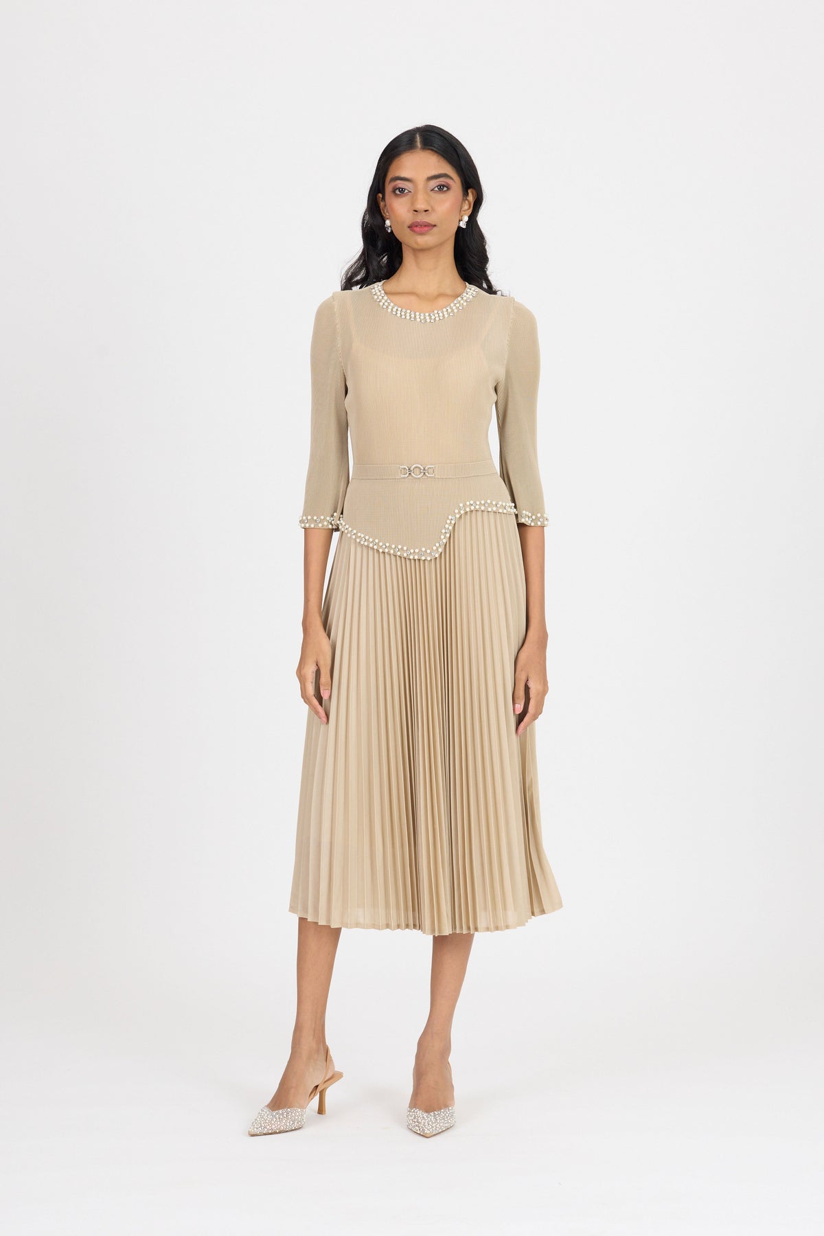 Ryleigh Dress - Sand Beige