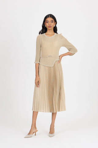 Ryleigh Dress - Sand Beige