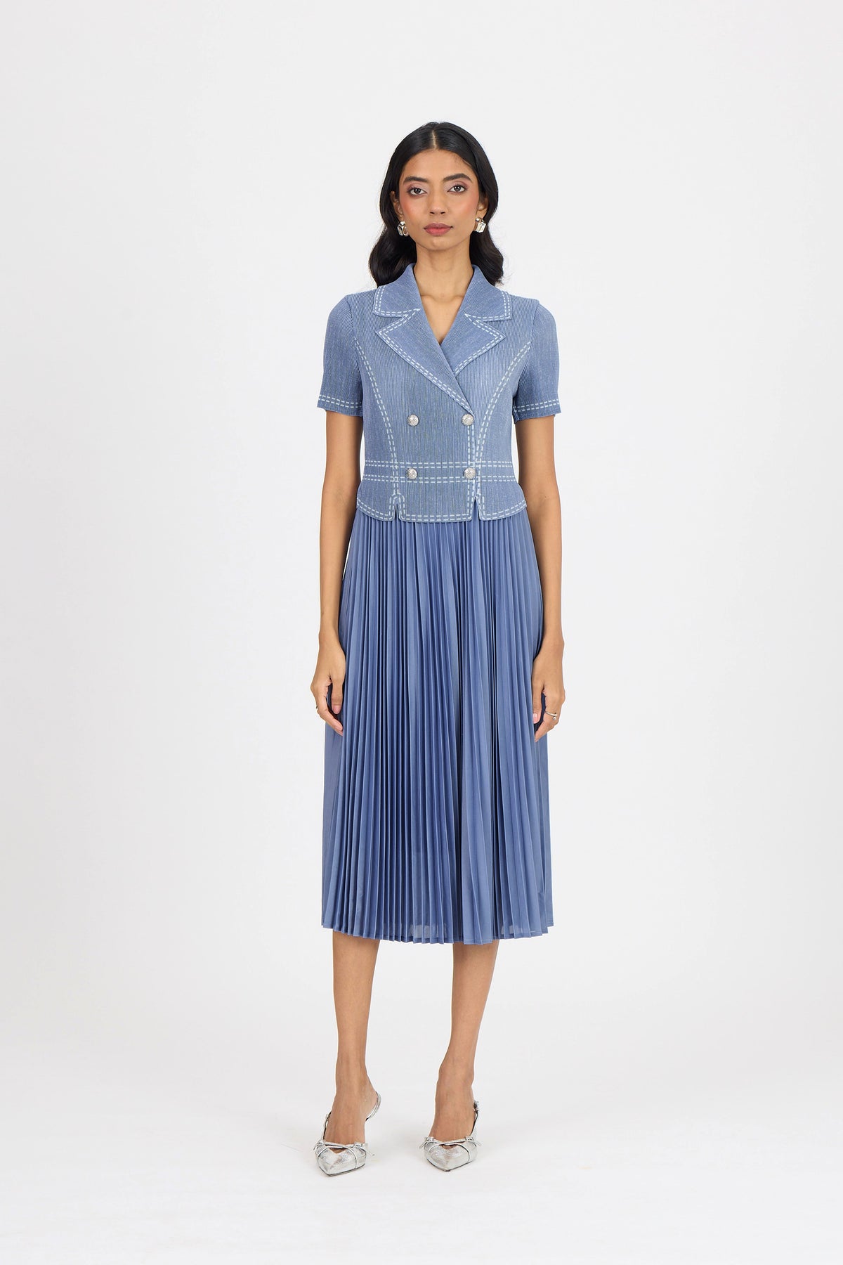 Claire Denim Dress - Light Blue