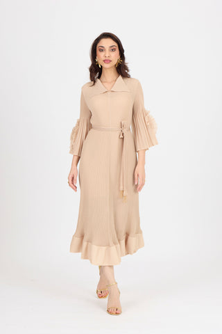 Marica Dress - Biscuit Beige