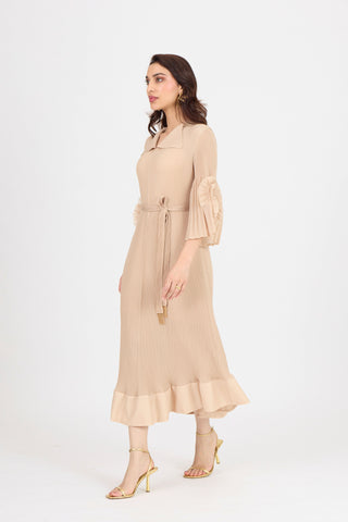 Marica Dress - Biscuit Beige