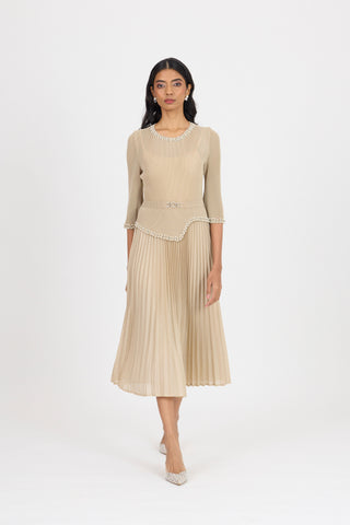 Ryleigh Dress - Sand Beige
