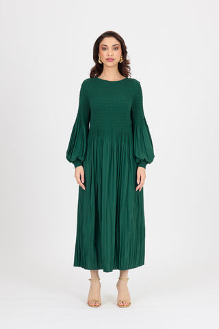 Faye Dress - Dark Green