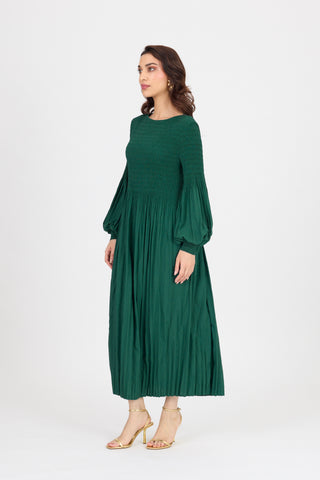 Faye Dress - Dark Green