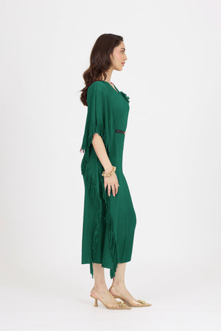 Giselle Drape Dress - Green