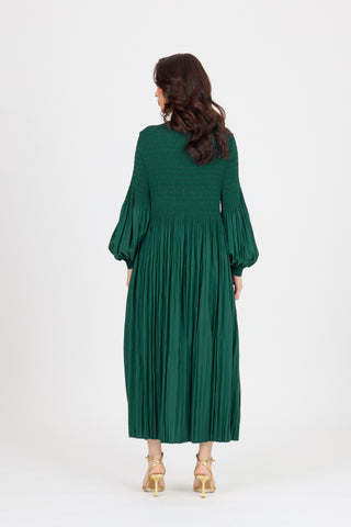 Faye Dress - Dark Green