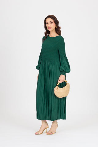 Faye Dress - Dark Green