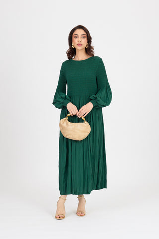 Faye Dress - Dark Green