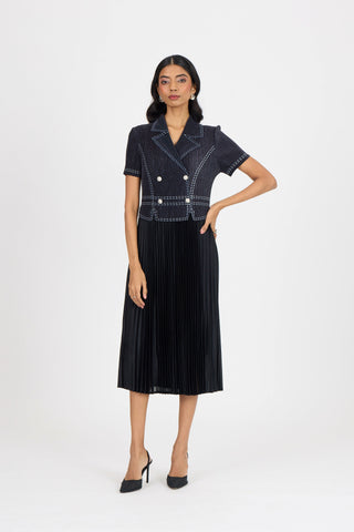 Claire Denim Dress - Black