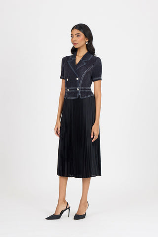 Claire Denim Dress - Black
