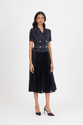 Claire Denim Dress - Black
