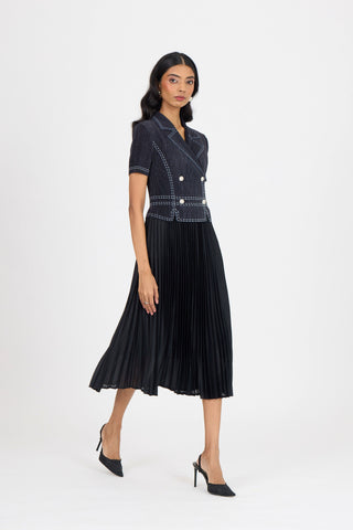 Claire Denim Dress - Black