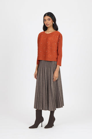 Lynet Top - Rust Orange
