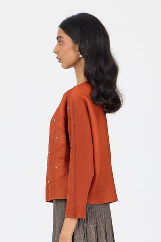 Lynet Top - Rust Orange