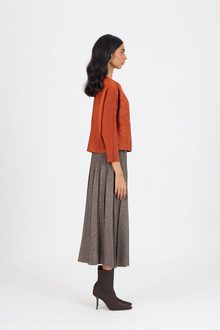 Lynet Top - Rust Orange