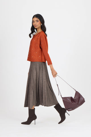Lynet Top - Rust Orange