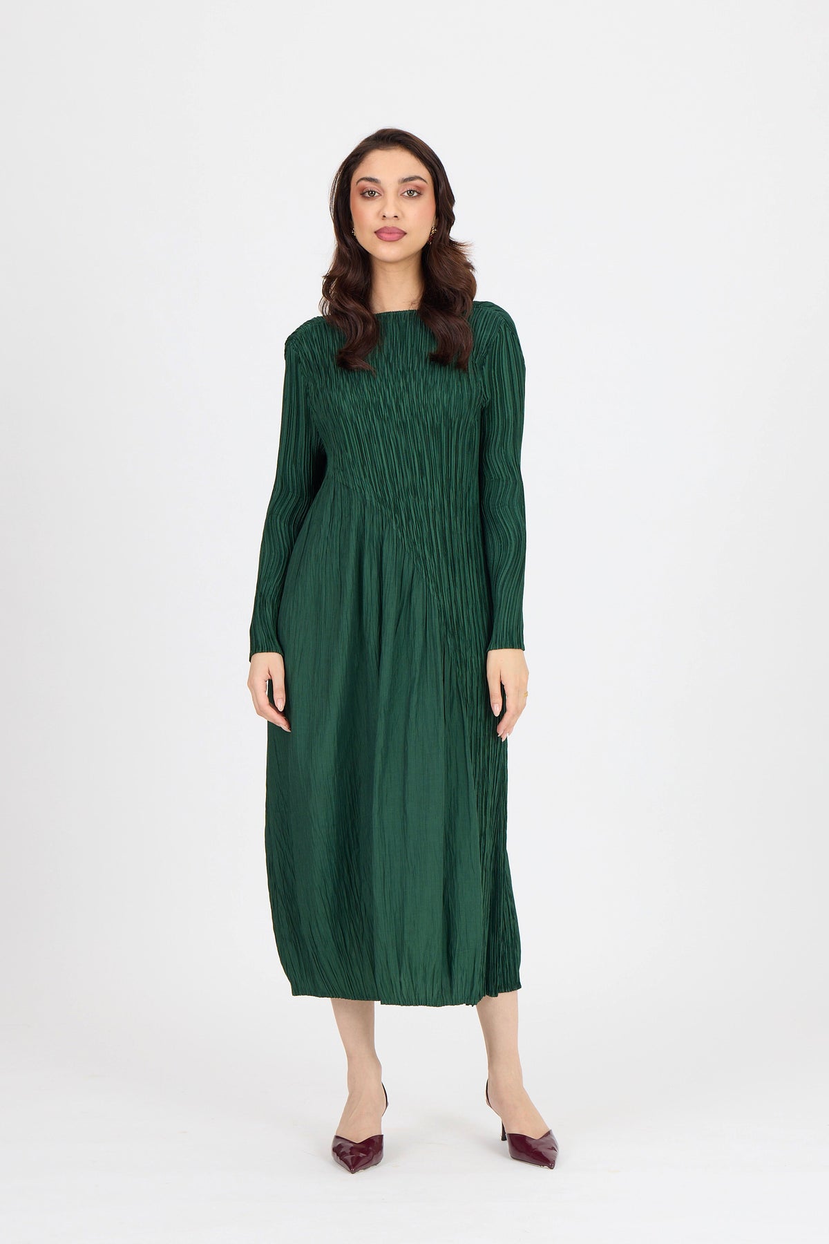 Willa Dress - Forest Green
