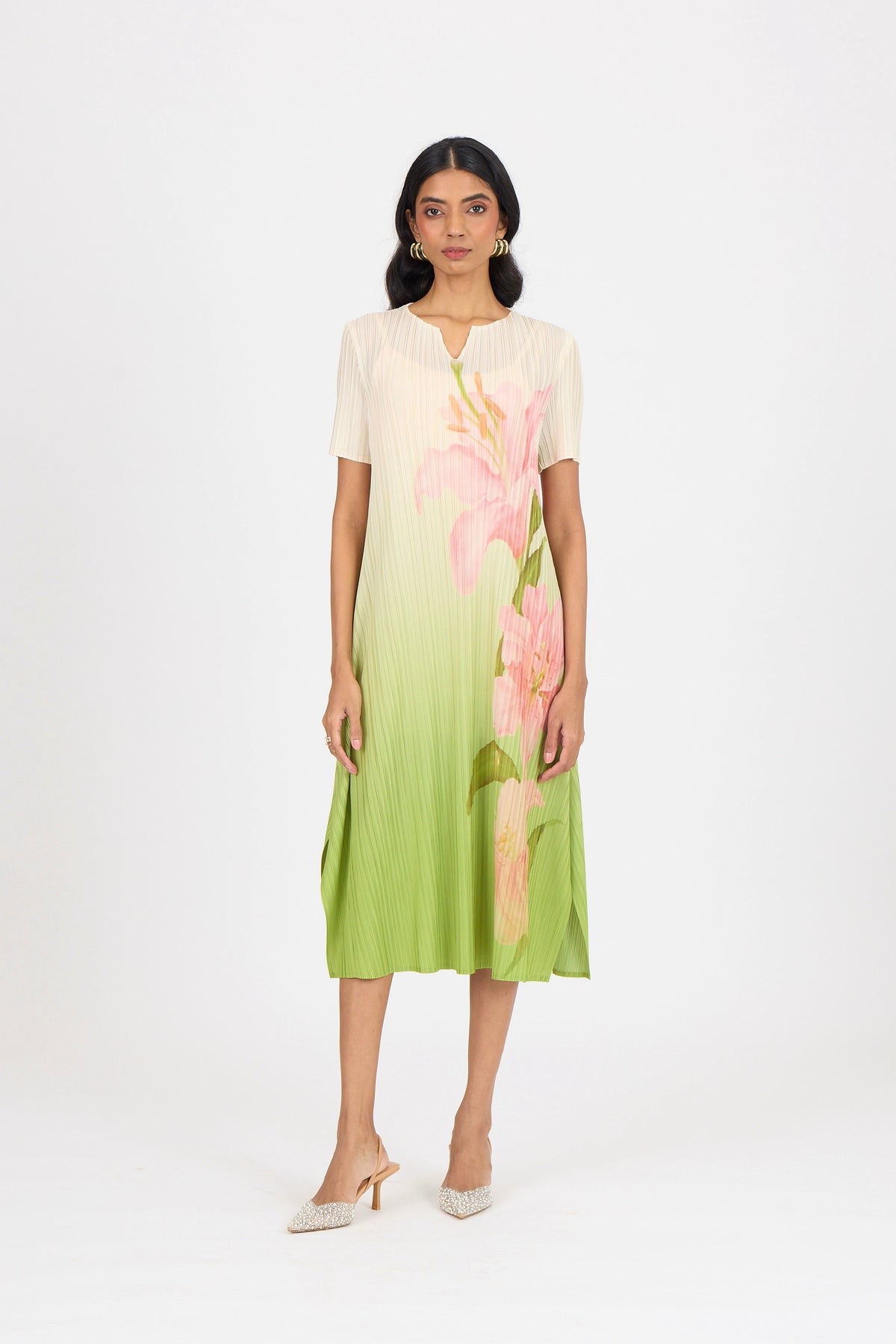 Vittoria Dress - Green Ombre