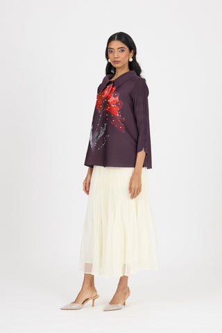 Andrea Shirt - Aubergine