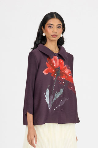 Andrea Shirt - Aubergine